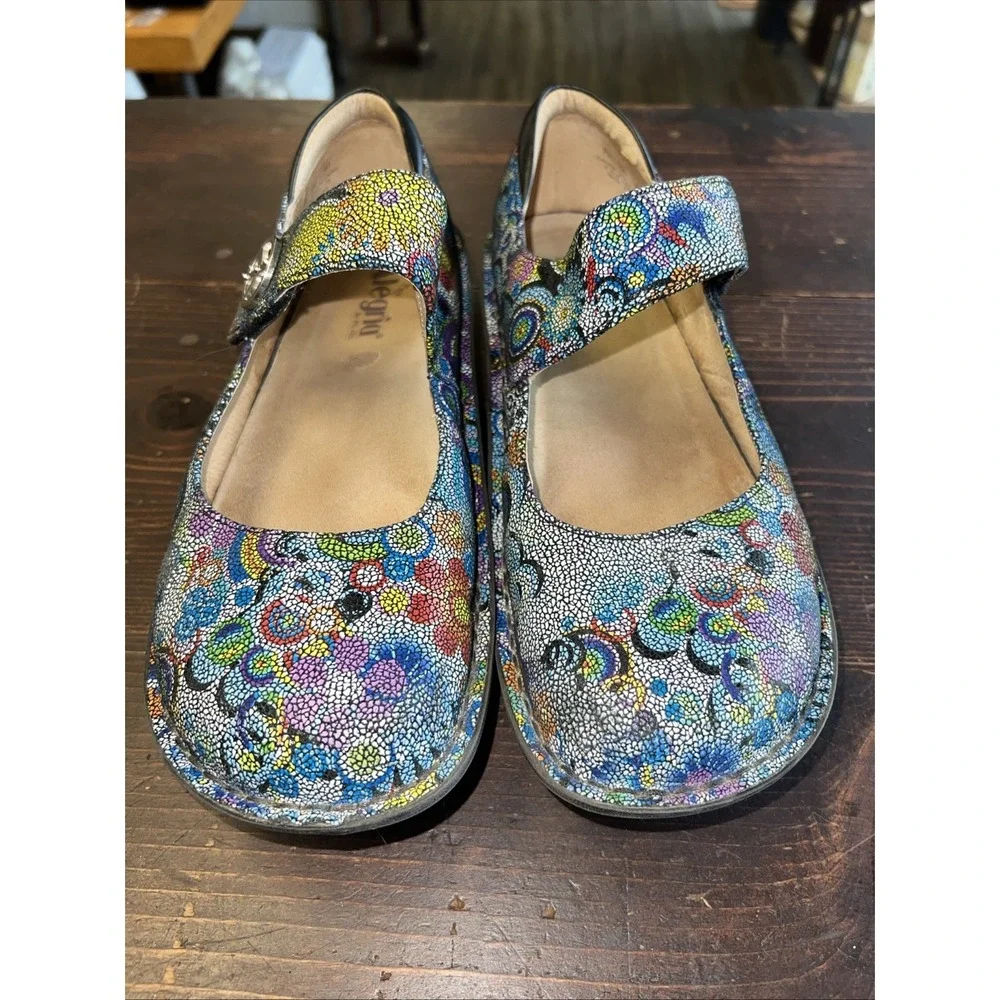 Alegria Women's Shoes Sz 41 / 10.5  Paloma Hippie Chic Dottie Peace PAL-356